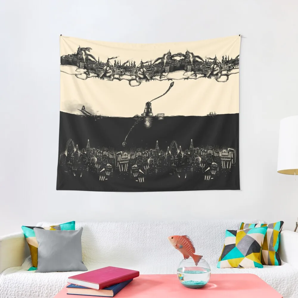 

A Tale of Infinite Cities (Landscape) Tapestry Bedroom Decorations Aesthetic Home Decor Tapestry