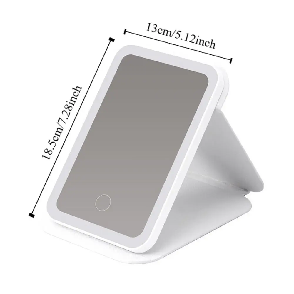 Miroir de maquillage tactile Portable, miroir cosmétique de bureau à charge variable, clair, 3 couleurs, miroir de maquillage de Table lumineuse, miroir de beauté