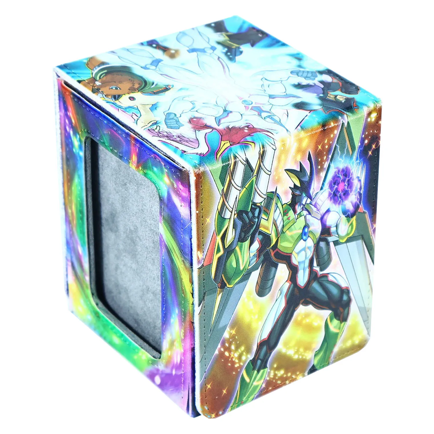 

Сделай сам: Yu-Gi-Oh! своими руками! Коробка для хранения карт Neo-Spacian Ygo, кожаная коробка для хранения карт Neo-Spacian с открытым окном, высококачественная, подарочная, для коллекционных карт