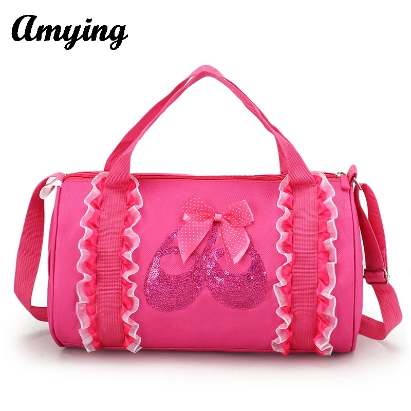 New Children's Dance Bag Latin Dance Bag Ballet Shoulder Crossbody Sport Bag For Girls Fitness Travel Yoga Handbag Storage Bag