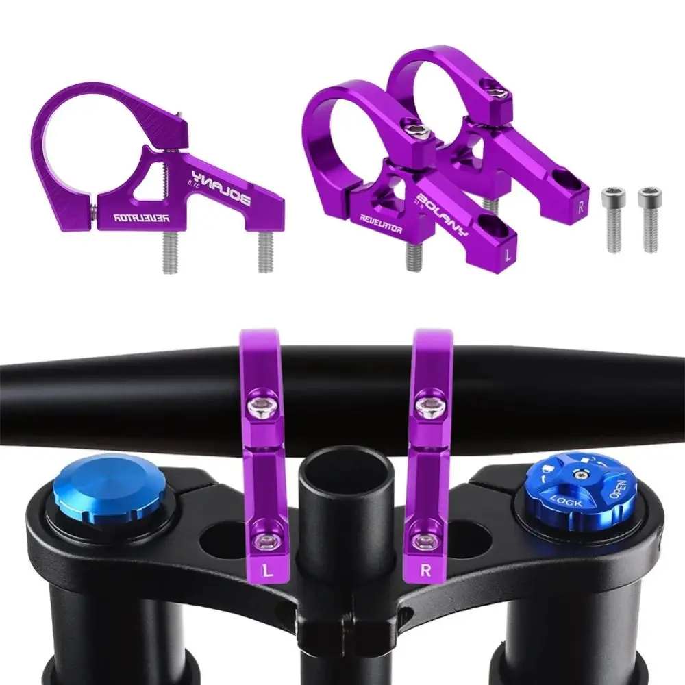 

Luminum Alloy Bicycle Dual Crown Fork Steerer 31.8mm Precision Downhill Fixed Stem Handlebar Clamp Adjustable Wear-resistant
