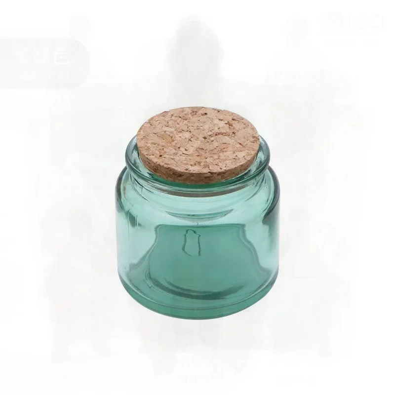 كوب شمعة معطر باللون البني، حاوية شمع فارغة يمكنك صنعها بنفسك، زجاجة زجاجية تذكارية لديكور المنزل