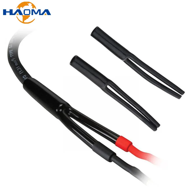 PVC Y Splitter Tube Sleeve 7/9/10/15.5mm Speaker Audio Cable Wire HiFi Cable Pants No Shrinkable Black Insulated Power Harness