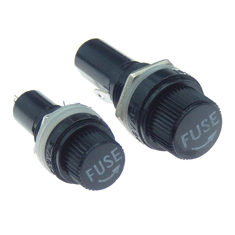 5PCS Automobile Fuses Insurance Pipe Seat Panel Mounting Fuse Holder 12mm HRC Fuse Holder BLX-1 5X20 6X30 6*30 5*20