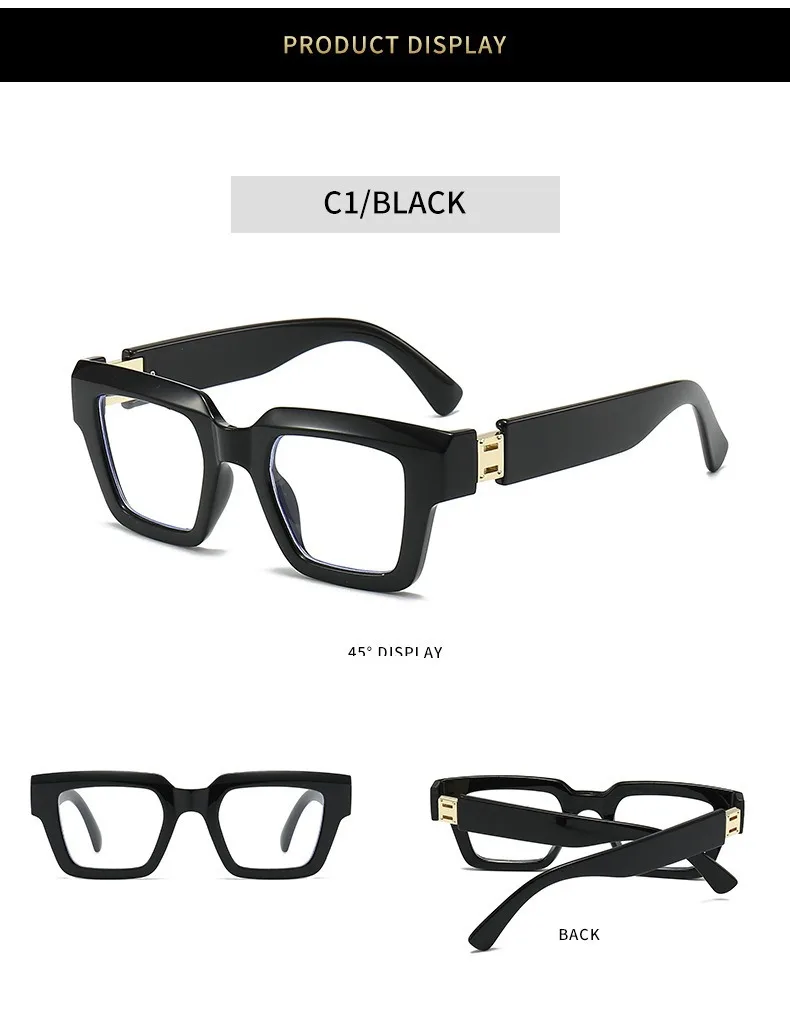 Marke Design Anti Blau Licht Lesebrille Mann High Definition Mode Marmorierung Große Größe Platz frauen Presbyopie Brillen – Detail 10