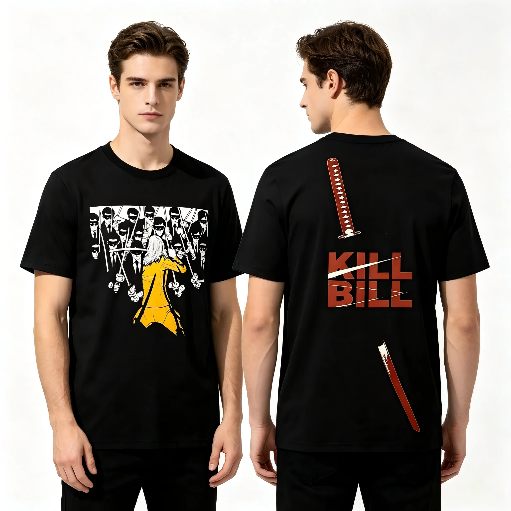 Kill Bill Vintage Movie 90S Streetwear Punk Rock Hip Hop T-shirts Men Women Casual Short Sleeve O-Neck Tee Unisex Fashion Tops