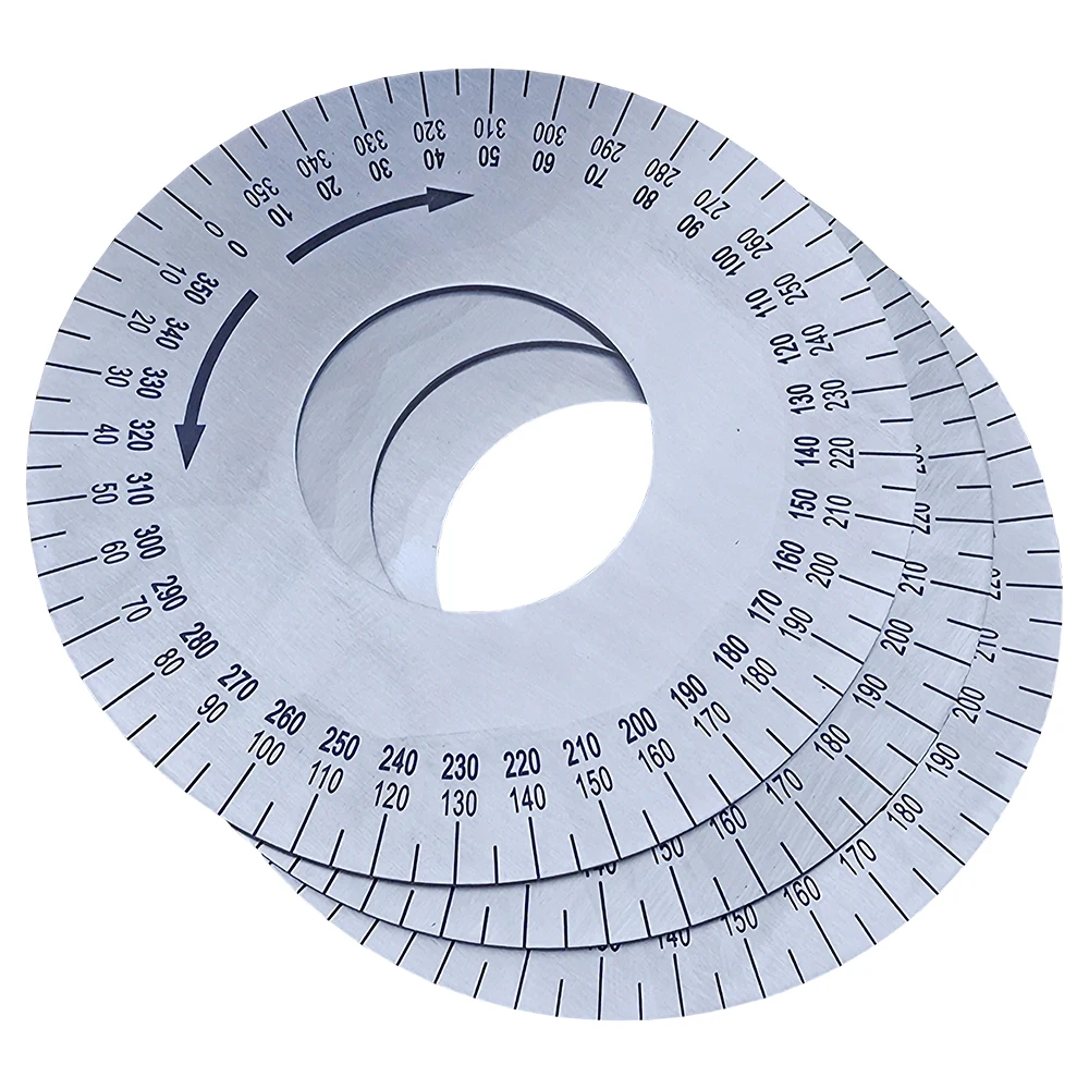 150X60MM 150X22MM 360 Degree Graduated Disc Identification Dial Degree Scale for Machine Tool Measurement Tools