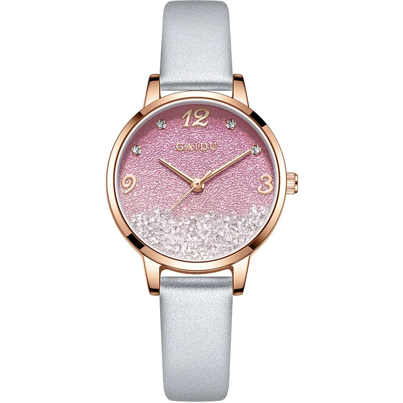 

Часы женские водонепроницаемые простые темпераментные компактные часы легкие роскошные женские часы с зыбучим песком звездное небо