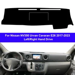 Car Dashboard Cover Dash Mat Carpet Cape for Nissan NV350 Cavaran E26 2017 - 2023 Anti-sun Sun Shade Auto Inner Protector Rug