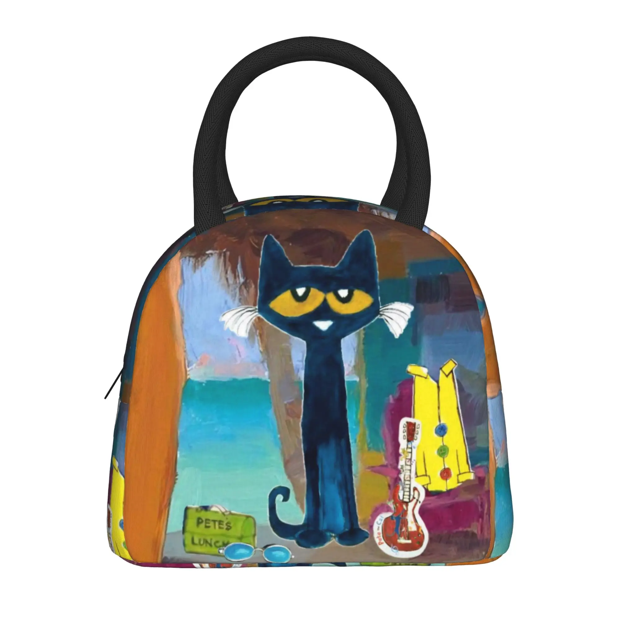 Lunch Boxes Pete The Cat Accessories  Storage Food Box Multifunction Thermal Cooler Lunch Box For School