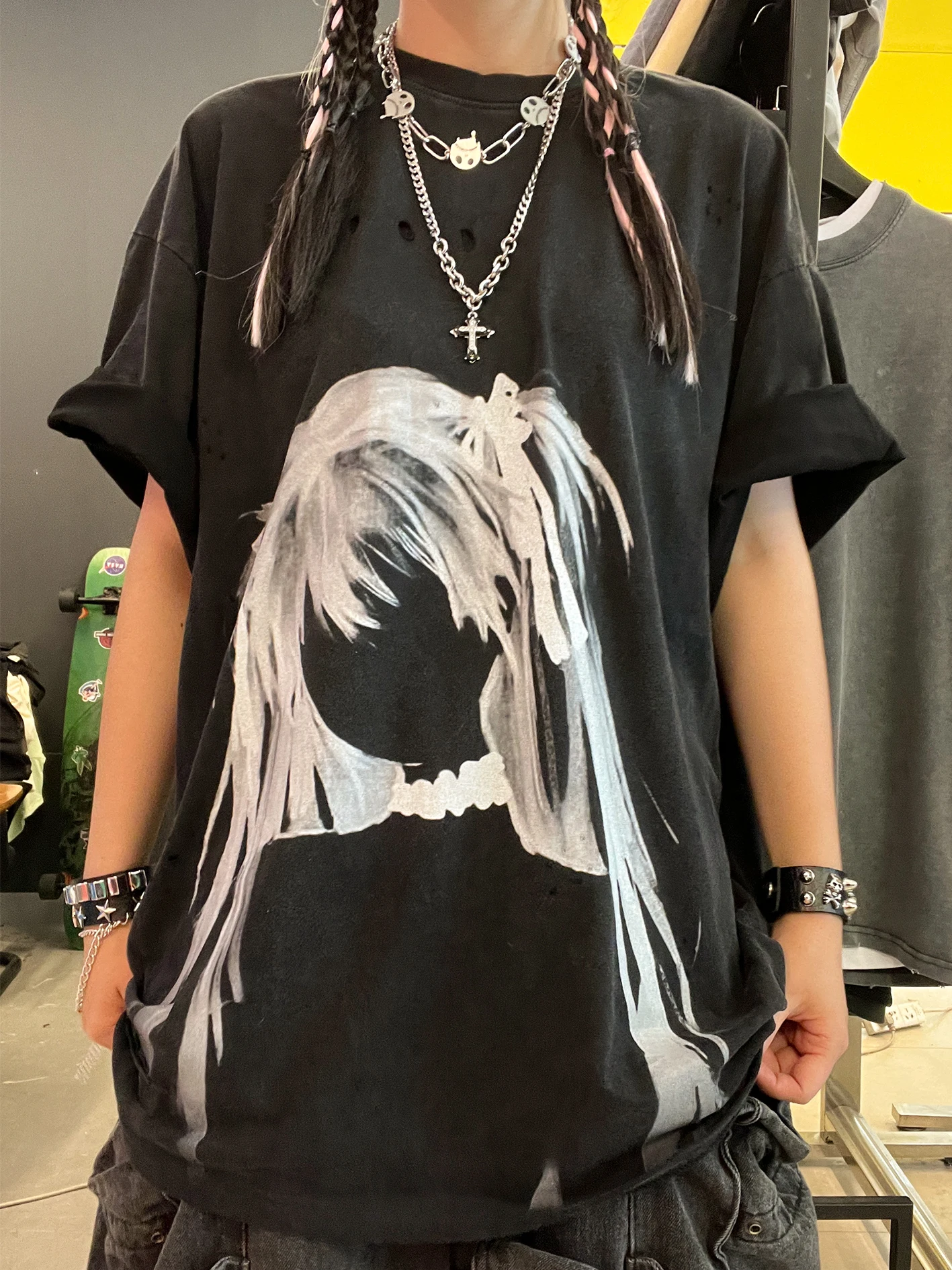 wang-youbing-studio-180g-hole-casual-style-pocket-square-verano-2025-camiseta-de-manga-corta-para-nina-sin-accesorios-faciales