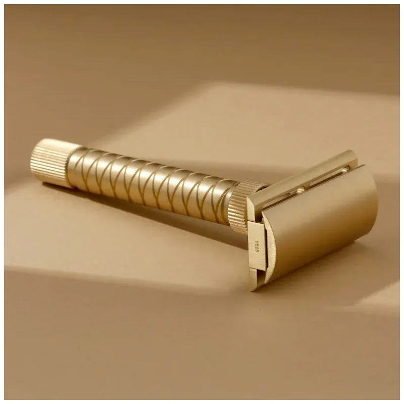 YAQI Safety Razor Brass Material Adjustable Final Cut V2 90mm Length 12mm Diameter