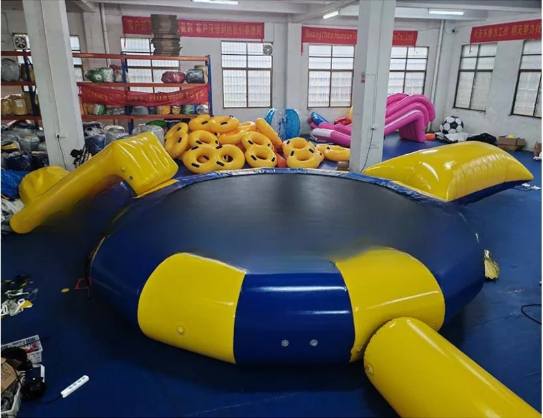 Customized Lake Sea Inflatable Jumping Trampoline Platform Inflatable Water Park Game Inflatable Water Trampoline