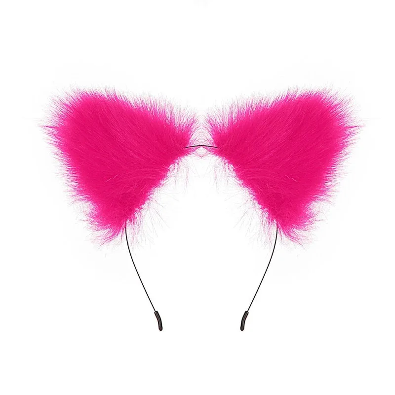 New Girls\'s Cat Ears Cute Headbands Sexy Hairpin with  Animal Hair Band   Hoop Accessories Boho Headwear Girl Birthday Party