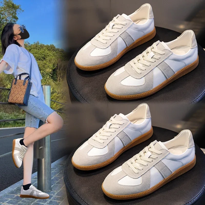 

Genuine Leather Fashion High Quality 2023 New Sports Versatile Single Shoes Women's Small White Shoes Women's Casual Flat Sole