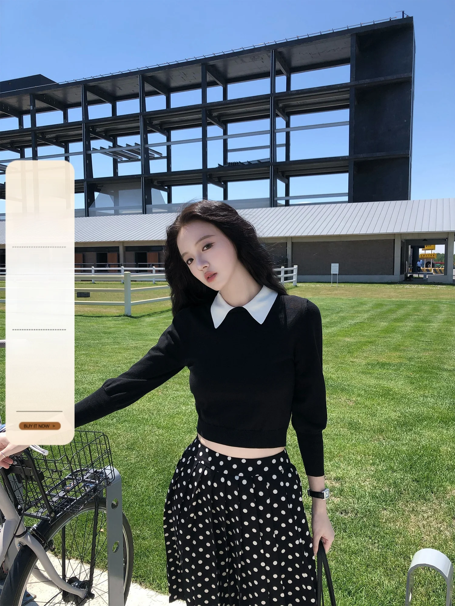 

Женская трикотажная повседневная рубашка Neurcz Bla с длинным рукавом, приталенная, простая, универсальная, с отложным воротником