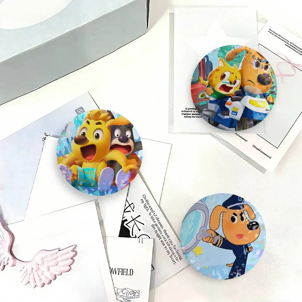 Cartoon S-Safety Sheriff L-Labrador Laser Badge Clothes Backpacks Hats Accessories Gifts For Children Friends Fans Collectibles
