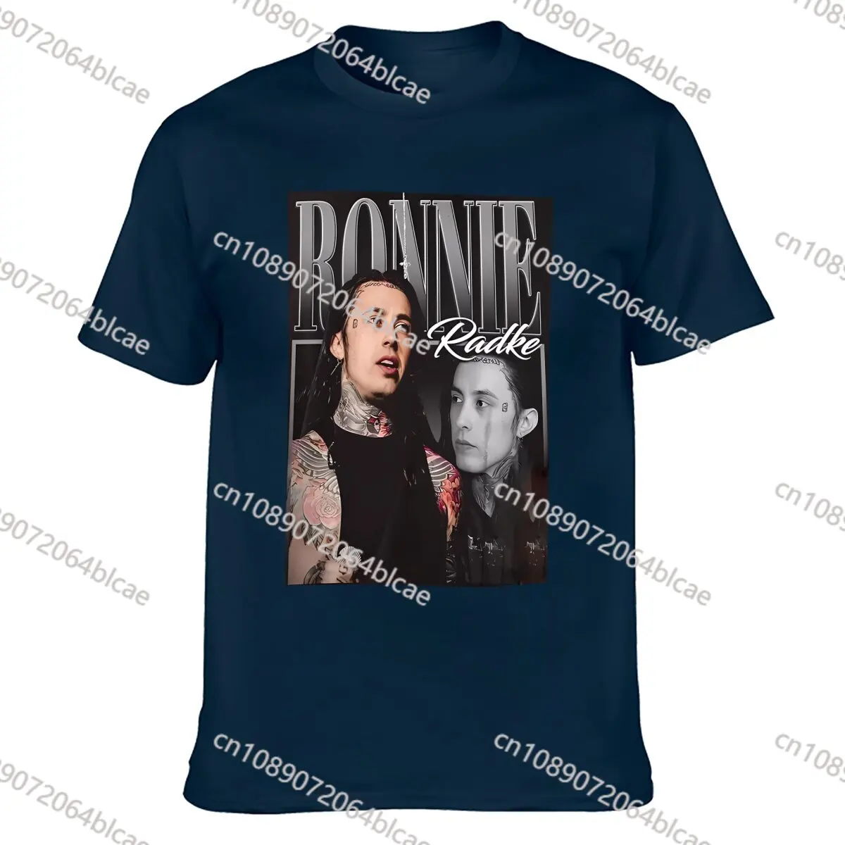 تي شيرت روني رادكي الجديد المتساقط في شريط عكسي جميع المقاسات 1PT1781 بأكمام طويلة أو قصيرة