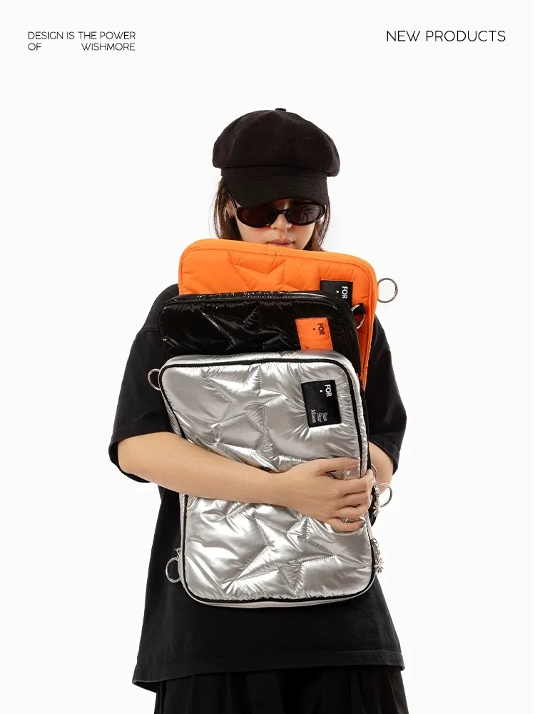 Suitable for Apple computer bag, hand-held one-shoulder cross-body backpack, 14-inch 15-inch notebook bag