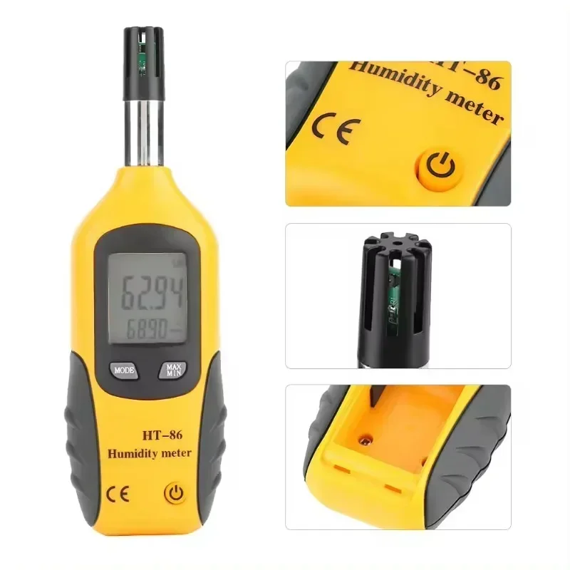 Hti HT-M2 Hot Mini Handheld Lcd Display Calibrated At 2450mhz Microwave Sound Beeing Leakage Detector