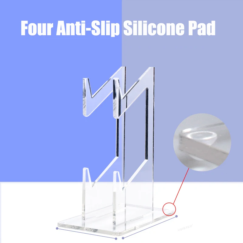 Двойной держатель игрового контроллера, акриловый геймпад, поддержка дисплея для Switch Pro/PS5/Xbox Series X/PS4/PS2/PS3, подставка для джойстика