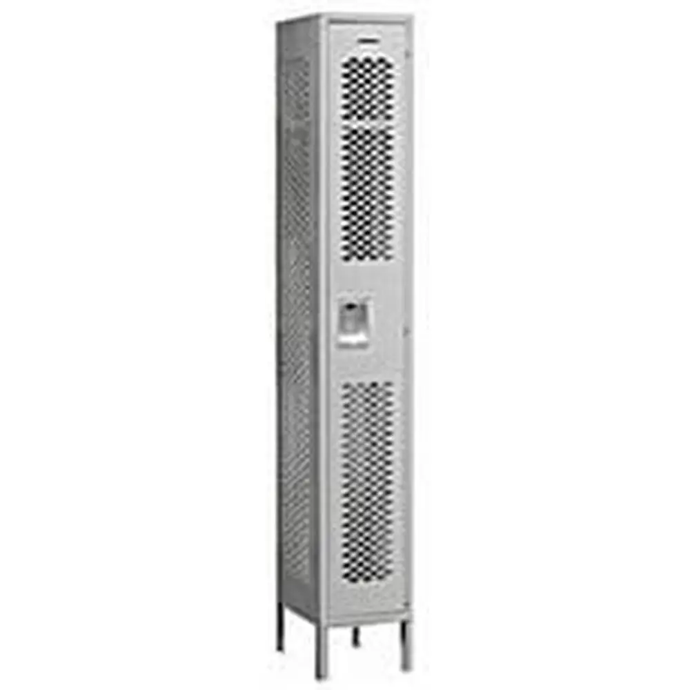 

71168GY-ingle Tier 12-Inch Wide 6-eet High 18-Inch Deep Unassembled Vented Metal Locker, Gray