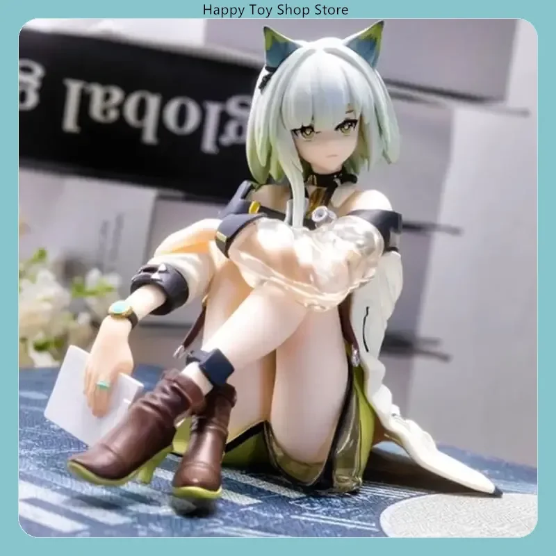 Arknights Kal'Tsit Sitting Pose Mini Figura Brinquedo Colecionável Macarrão Press Modelo Jogo Figura de Ação