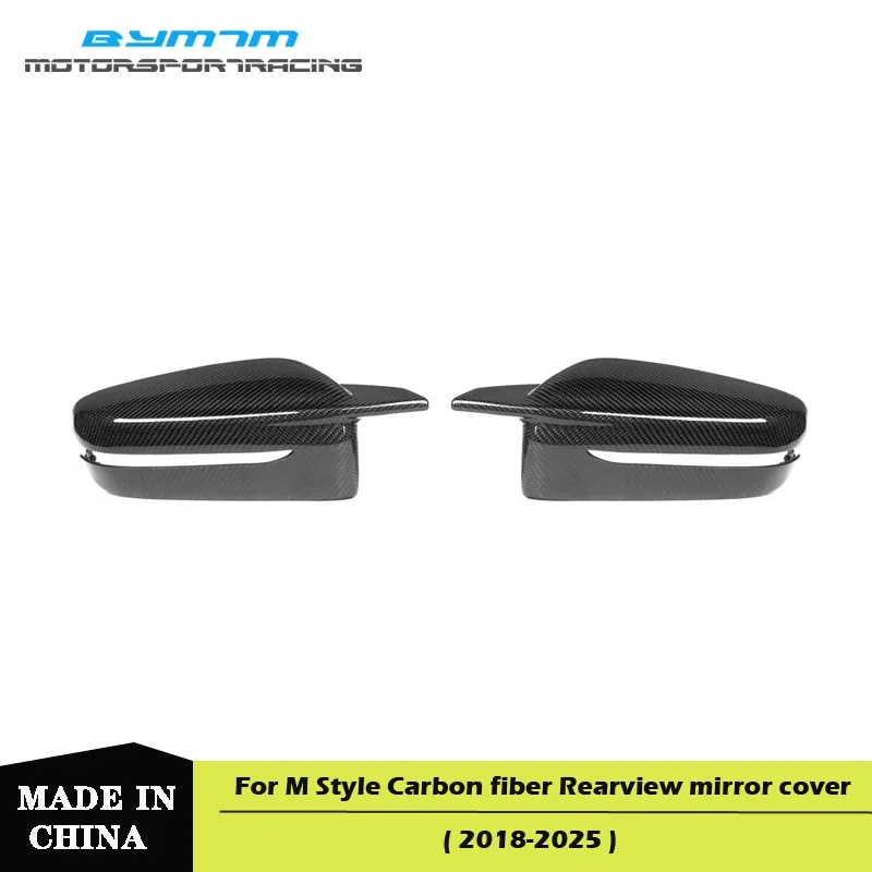 M Style Carbon fiber Rearview mirror cover For BMW 3 4 5 8 Series G11 G12 G14 G15 G16 G20 G21 G22 G23 G30 G31 LHD Only