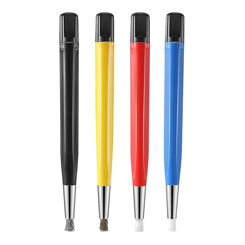 Scratch Brush Pen Set 4 Pieces/set Watch Parts Accessory Rust Removal Brush Pen