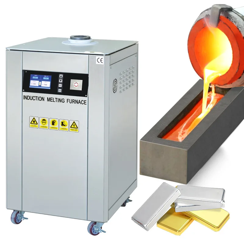 Digital Gold Melting Furnace 10kg Capacity Efficient Metal Casting Machine for Jewelry Making Foundry Equipment