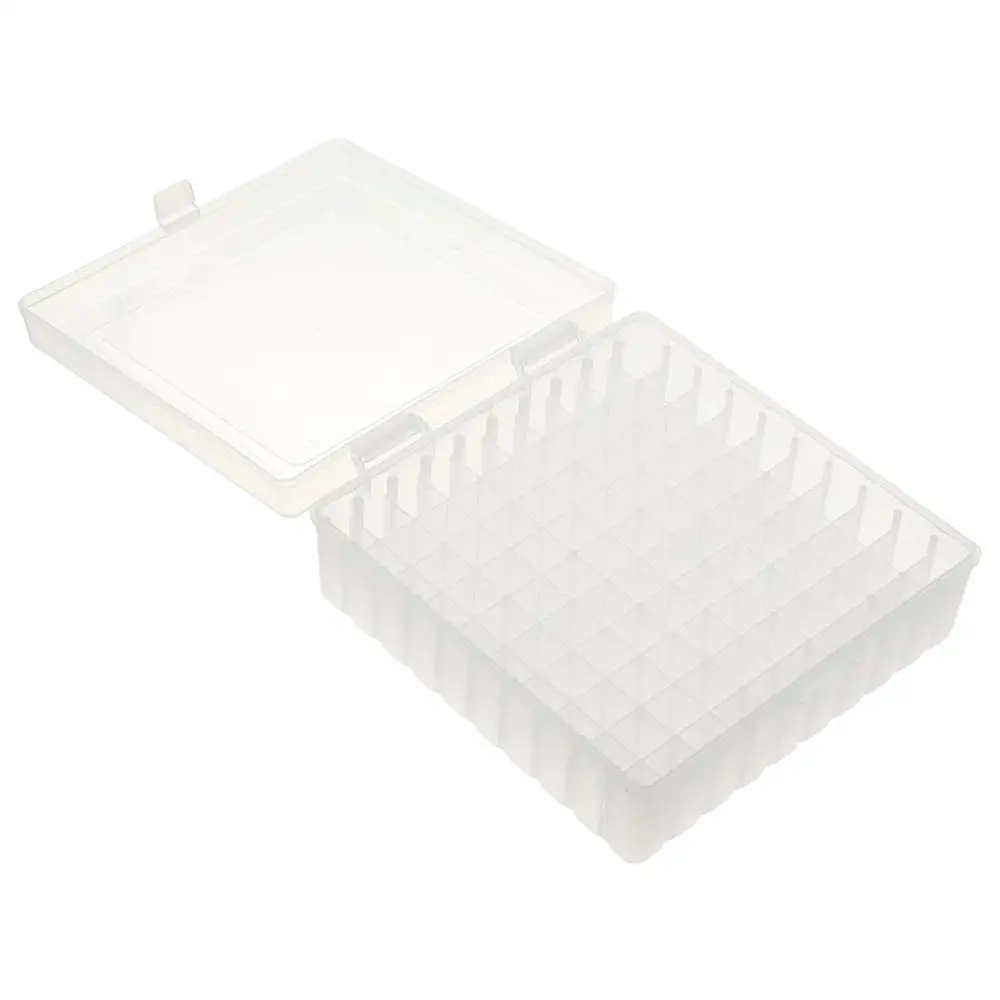 Freezer Storage Box Centrifuge Tube 100 Places Polypropylene Waterproof Cryogenic Holder Rack