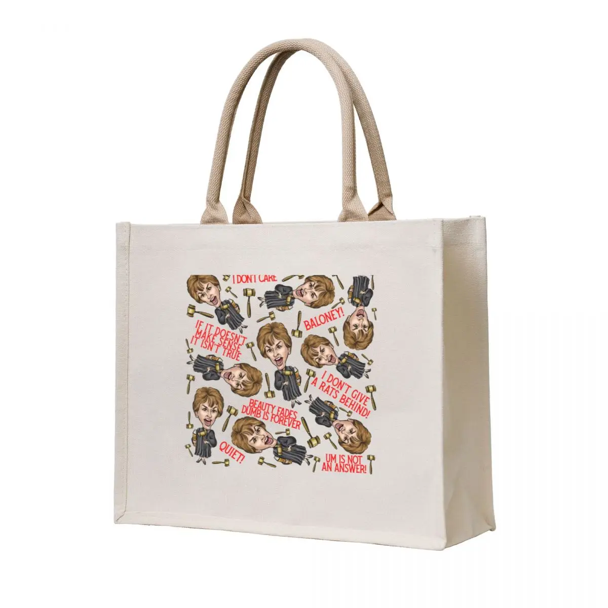 

Judge Judy Print Tote Bag shopping cart bags Big bag reusable shopping bag large tote