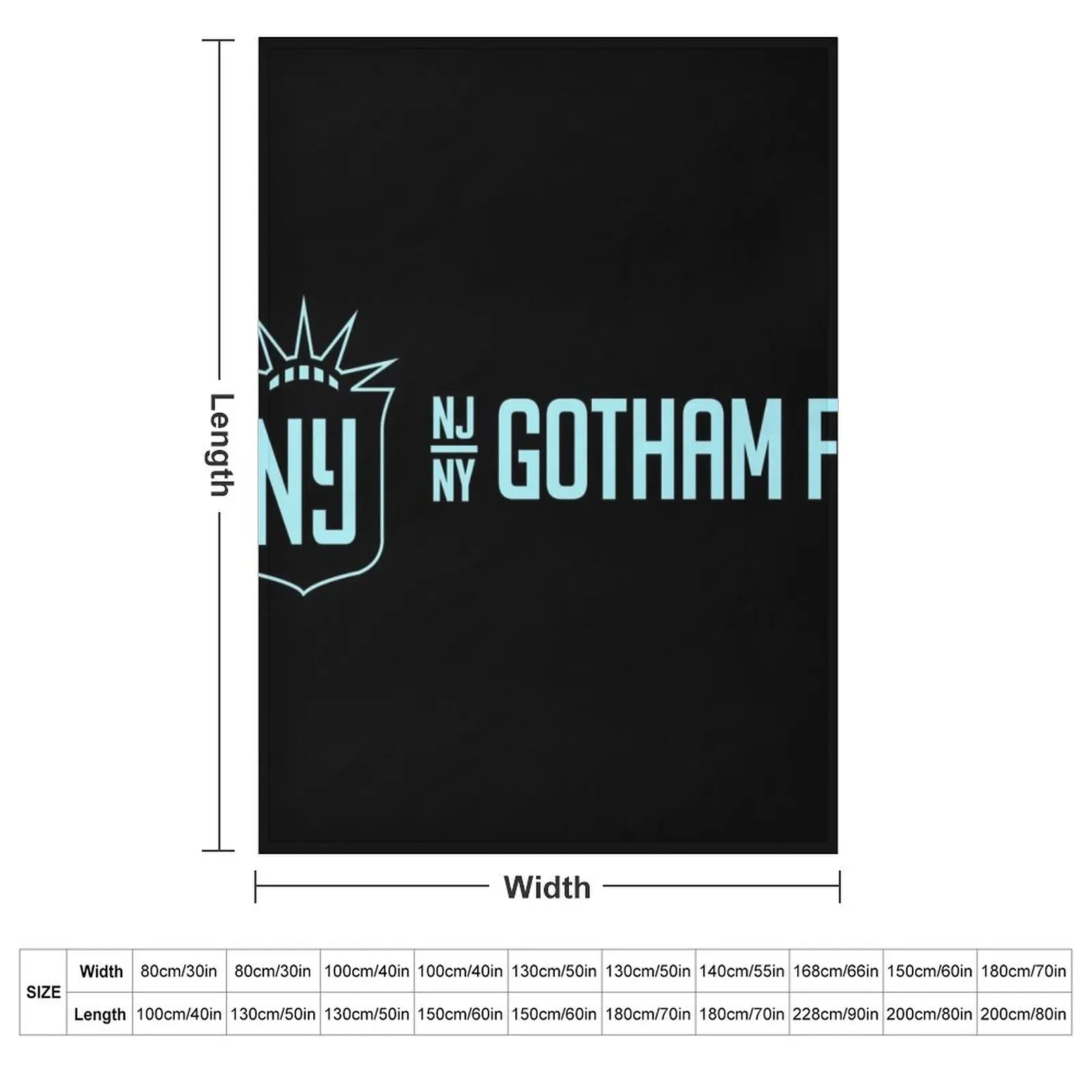 Gotham Fc Merch Gotham Fc Logo Throw Blanket Extra Large Throw Decorative Sofas Plaid Blankets