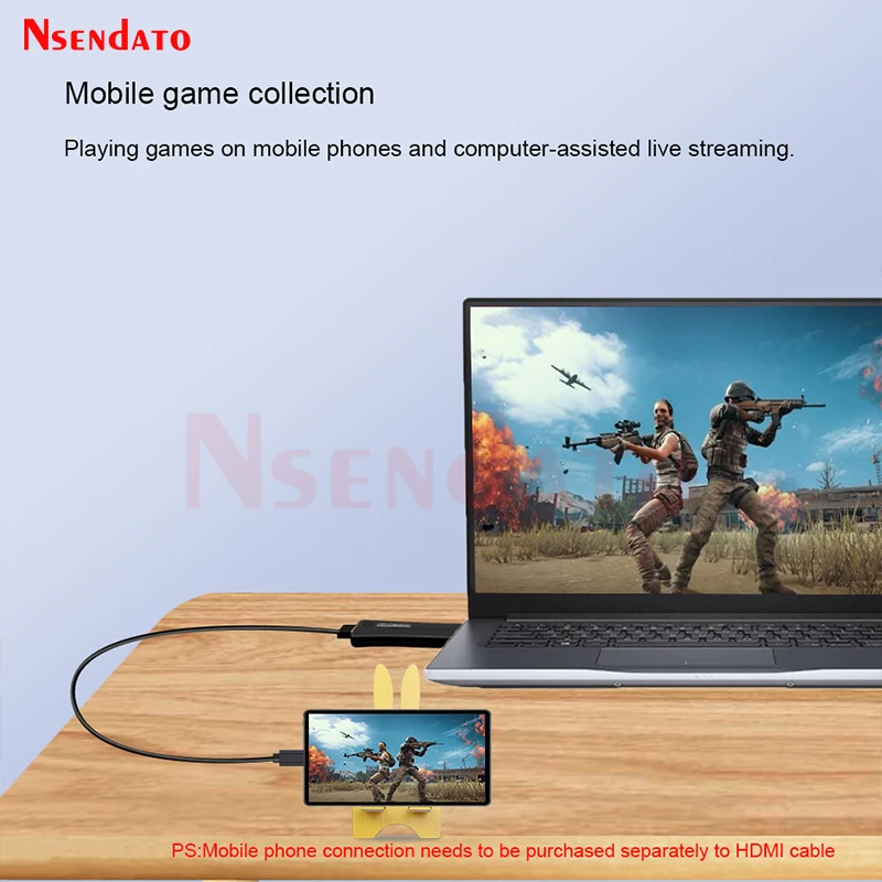 Nsendato UTVF007 USB2.0 untuk HD Video Catpure Kartu USB 2.0 HD 1 Cara Kartu Video Converter Adaptor untuk Windows XP/Vista/7/8/10