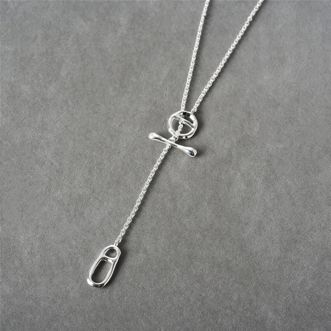 Coffee bean long necklace for women sweater necklace minimalist simple high quality elegant jewelry