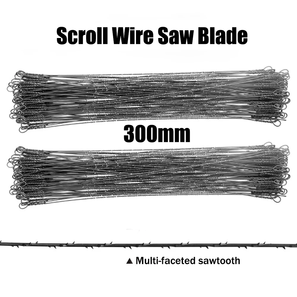 

5/10pcs 300mm Scroll Saw Blade With Spiral Teeth Wire Saw Blade Broaching Saw Blade Woodworking Saw Blade For Carving Cutting