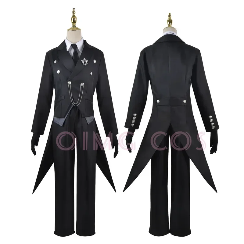 EE01 Black Butler Sebastian Michaelis Cosplay Sebas Costume Anime giapponese Carnevale Festa Uniforme SwallowtailIo0!