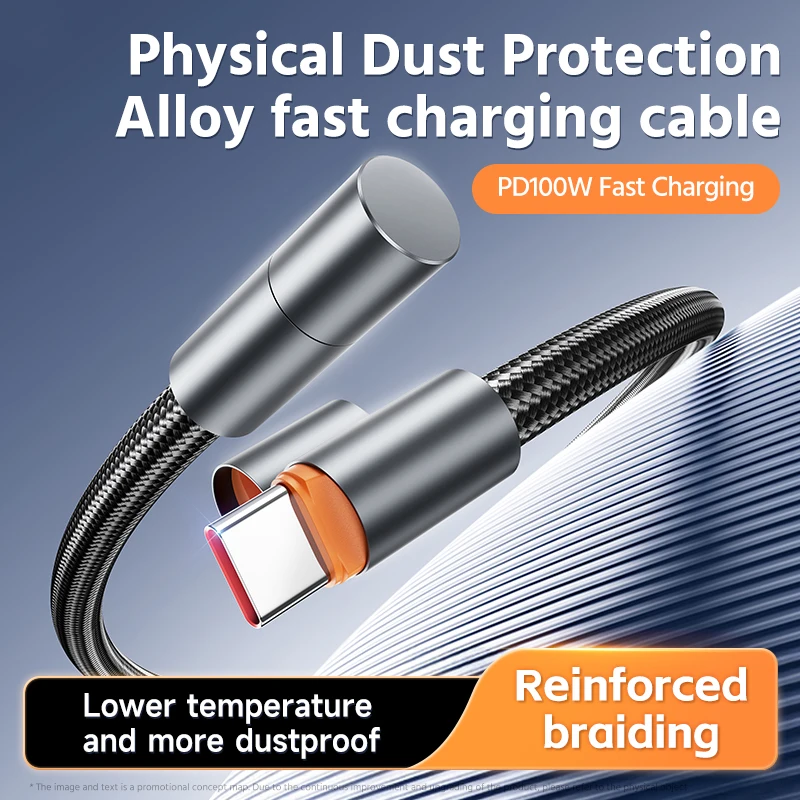 USB C Fast Charging Data Cord Type C to Type C with Alloy Protective Cap For Ipad Pro Mackbook Pro Samsung S25 Xiaomi 14 Huawei