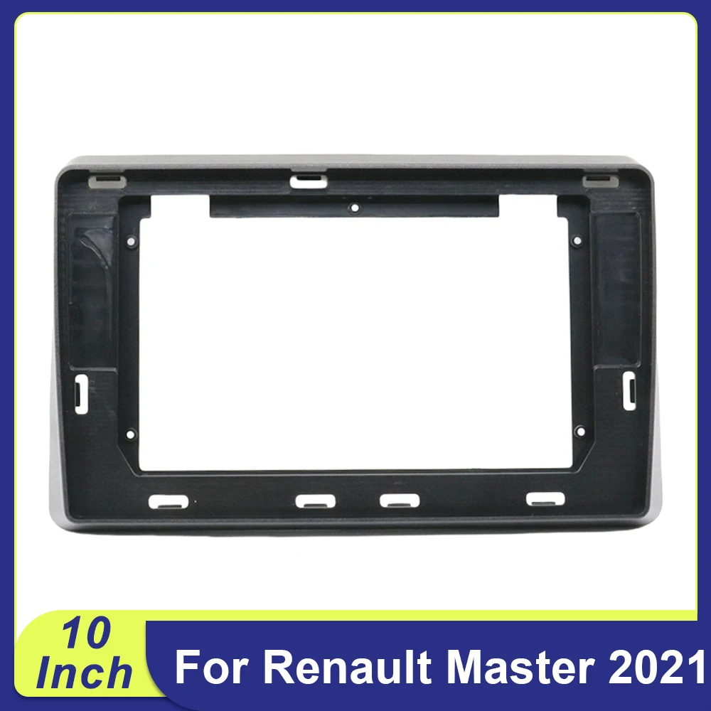 Kit de Painel de Montagem para Rádio Android 2DIN de 10 Polegadas para Renault Master 2021 - Adaptador de Moldura e Painel de Áudio Automotivo