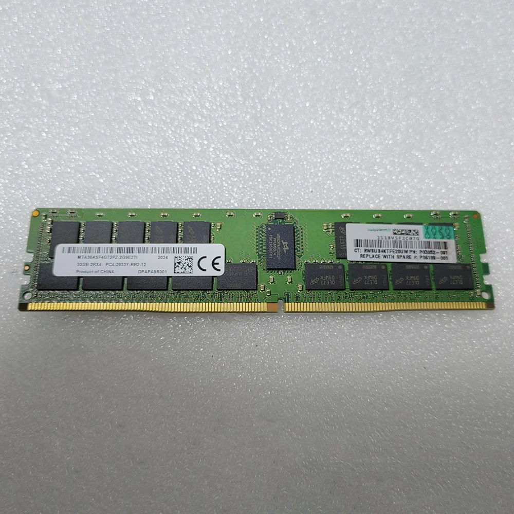 1 pcs   New P00924-B21 P03052-091 For HPE 32GB 2Rx4 DDR4 2933 PC4-2933Y-R Server Memory Fast Ship High Quality