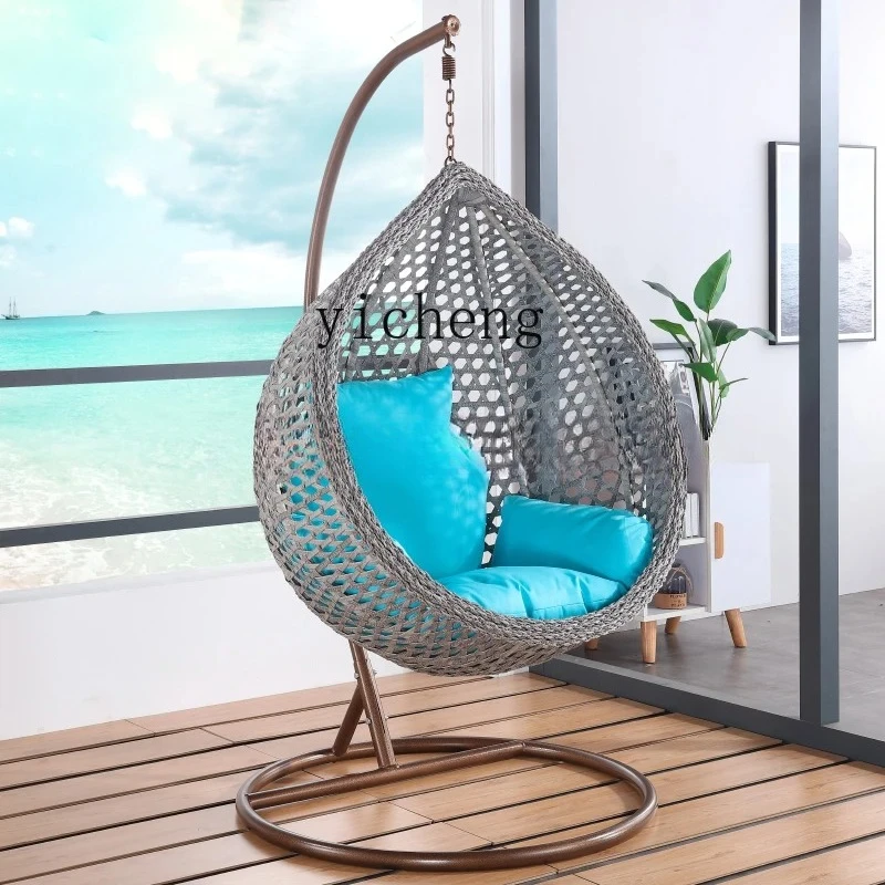 YZ-10  Internet celebrity Indoor Balcony Hanging Chair Rattan Chair Swing iving Room azy Nest Hammock Cradle