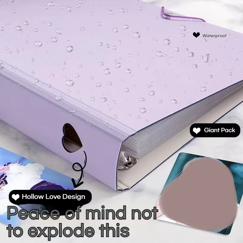 Diy A4 Large Capacity Nine-Grid Photo Album With Straps 3-Inch Photo Collecting Binder Storage For Small Cards Photocard Holder view 5