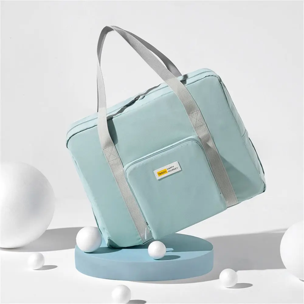 Bolsa de Viagem Dobrável de Grande Capacidade para Mulheres Bolsa de Treinamento Bolsa de Ombro Holdall Duffle Dobrável Sacos de Viagem