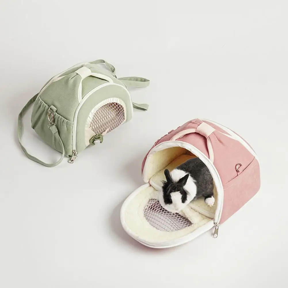 Hamster Travel Carrier Bag Breathable Small Pet Carrier Bag Walking Small Animal Carrier for Hamster Guinea Pig Rabbit