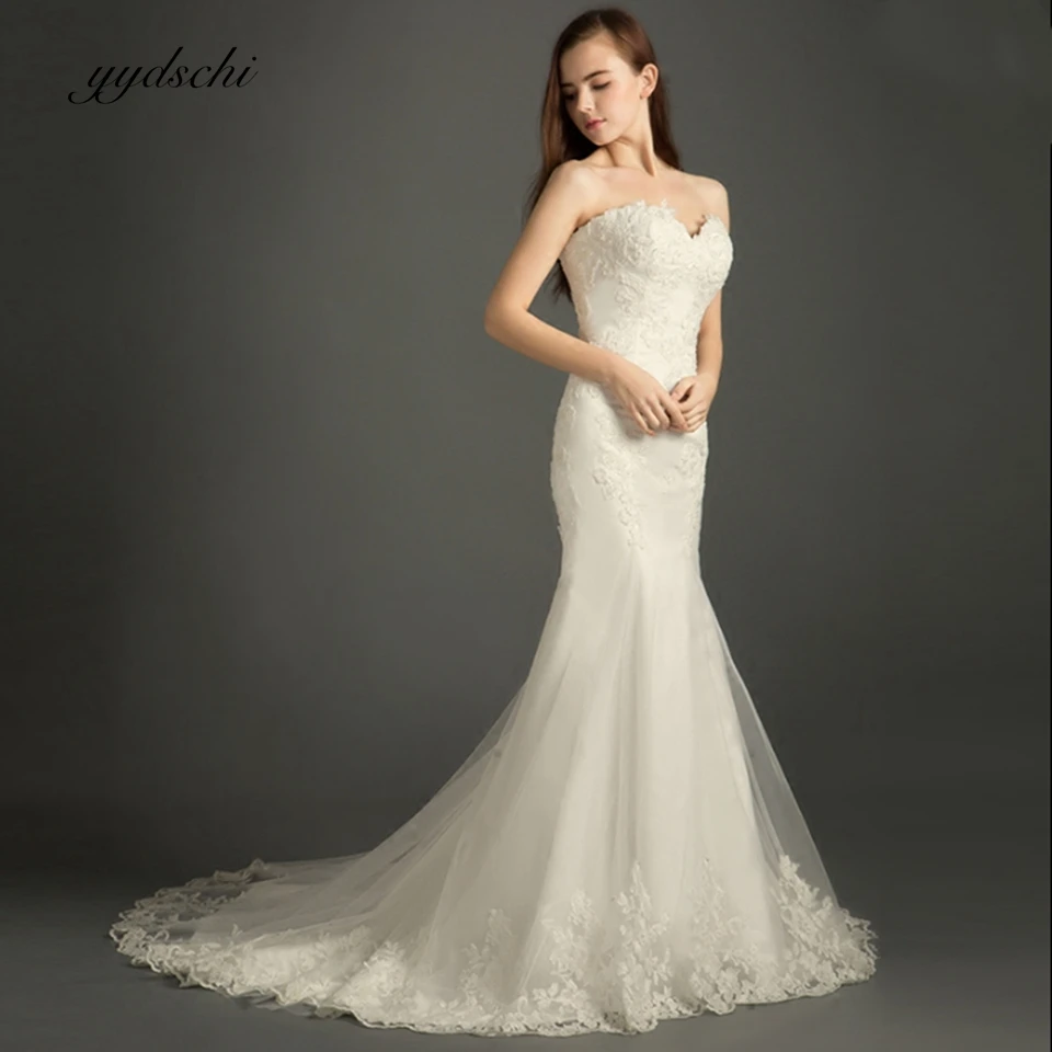 

Simple Boho Style Mermaid Luxurious 2024 New Wedding Dresses For Women Embroidery Sleeveless Dress White Mermaid Floor Length