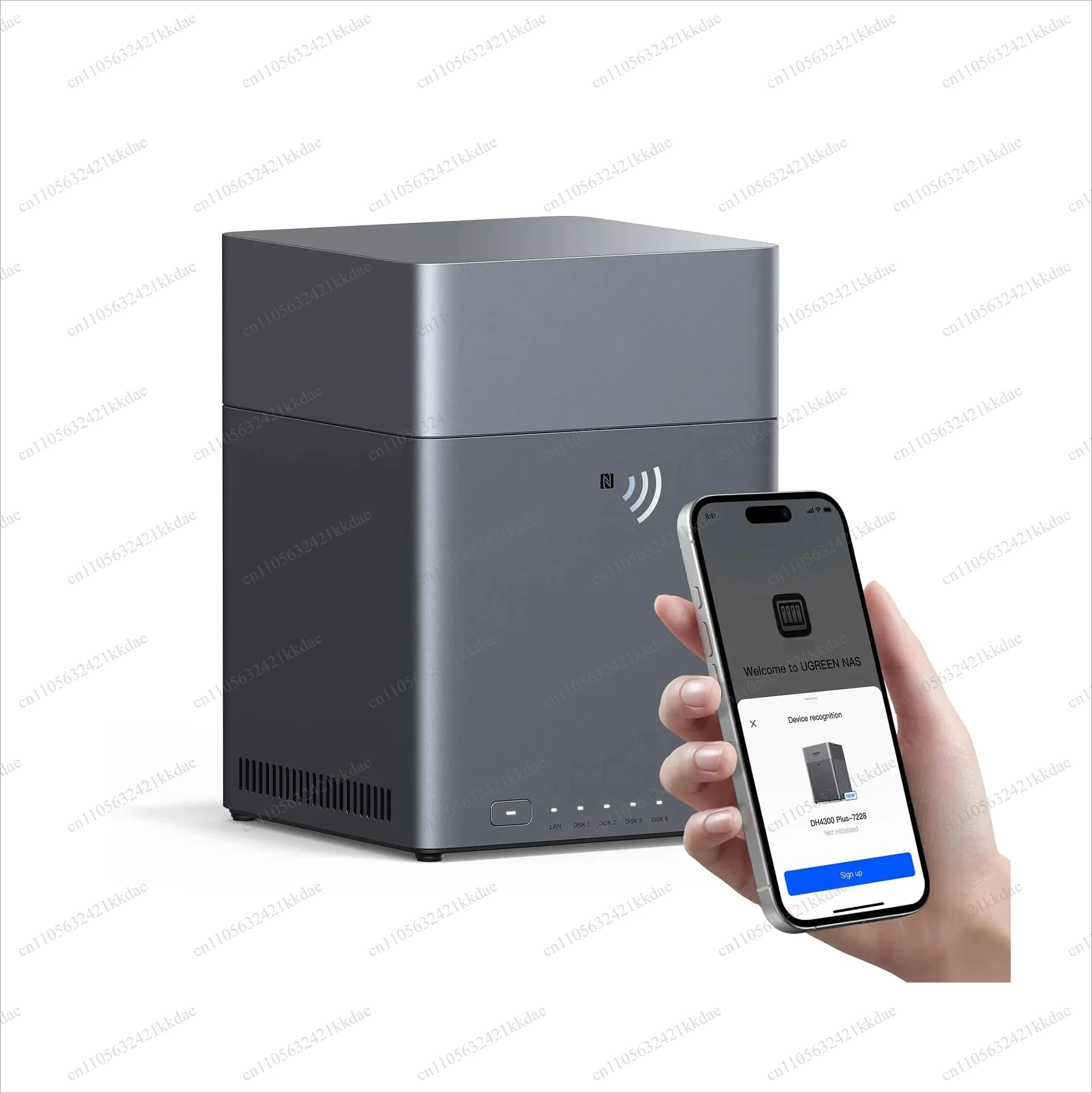 Support Capacity 120TB, Remote Access, AI Photo Album, Beginner Friendly System UGREEN NAS DH4300 Plus 4-Bay Desktop NASync