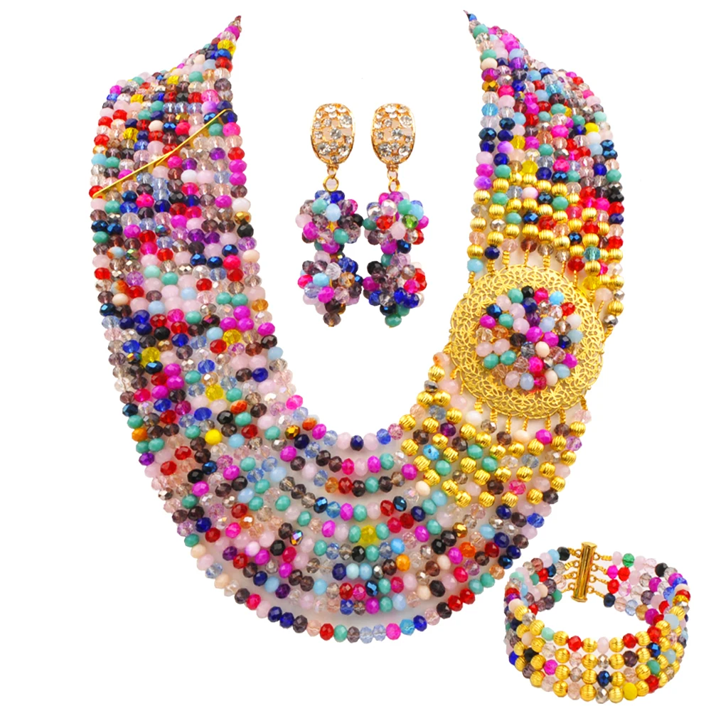 Crystal Nigerian Wedding Jewellery Jewellery Collection Necklace Africa