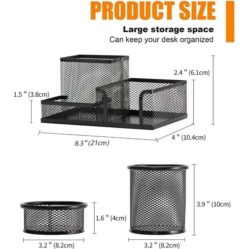 ที่ใส่ปากกาตั้งโต๊ะ ที่จัดระเบียบโต๊ะ ชุดที่ใส่ปากกาตาข่าย 3 ช่อง อุปกรณ์ตั้งโต๊ะงานฝีมือมาร์กเกอร์