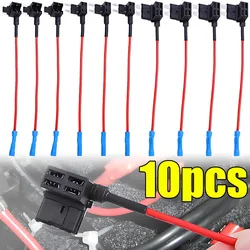 Automotive Fuse Box Circuit Adapter Mini Small and Medium Size ATM Blade Fuse for Car Van Motorcycle RV Boat Tractor TAP Adapter