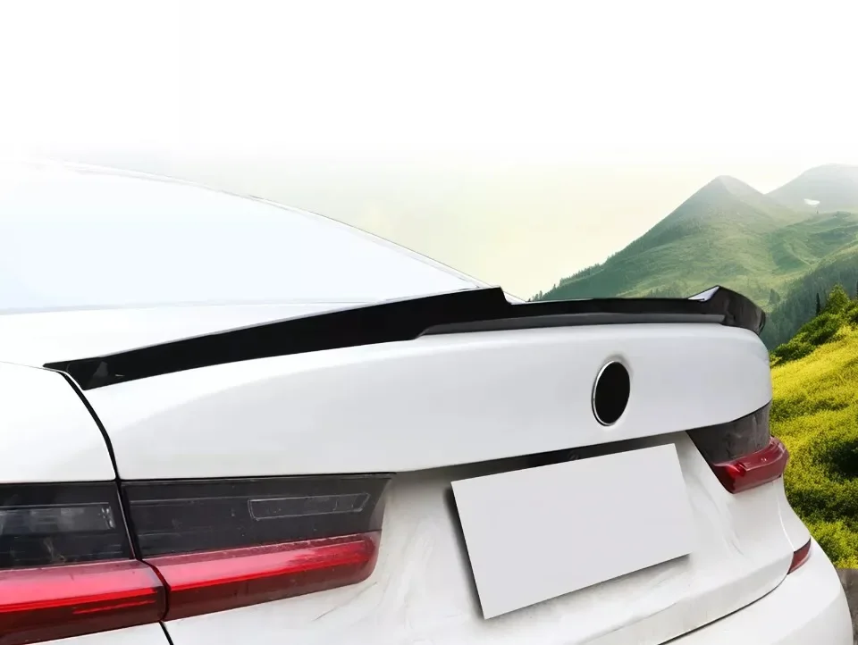 XVIP Auto M4 Stil Dachspoiler Glänzend Schwarz Flügel Für BMW 3er G20 G28 2019-2022 330i 330e Limousine ABS Entenschwanz Kofferraumspoiler – Detail 7